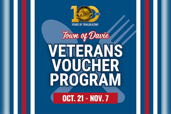Davie Honors Veterans with Meal Voucher Program, Eligible Members to Receive $30 for Local Eats
