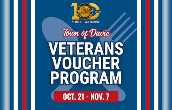 Davie Honors Veterans with Meal Voucher Program, Eligible Members to Receive $30 for Local Eats