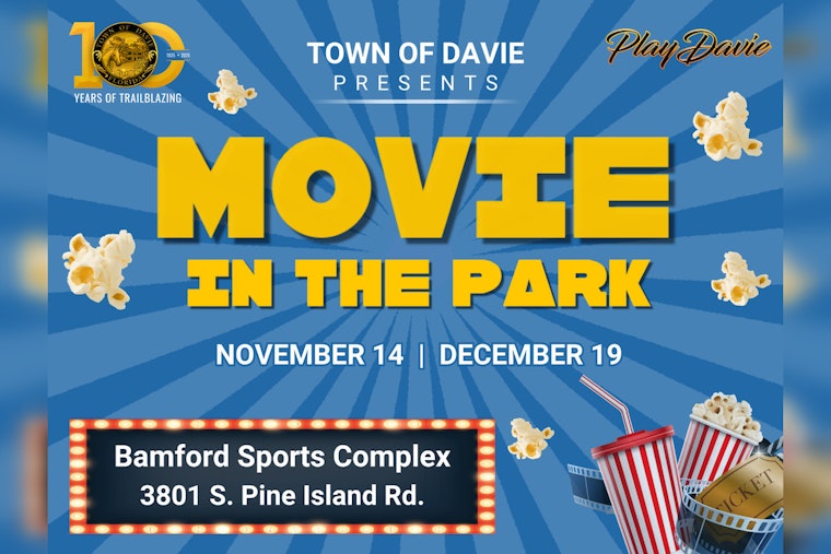 Davie Offers Free Outdoor Movies in the Park for Families This Fall
