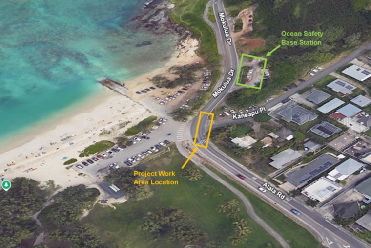 Daytime Construction at Kailua Beach Park Scheduled for Sewer Project, Local Traffic Advisory Issued