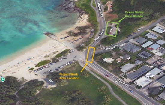Daytime Construction at Kailua Beach Park Scheduled for Sewer Project, Local Traffic Advisory Issued