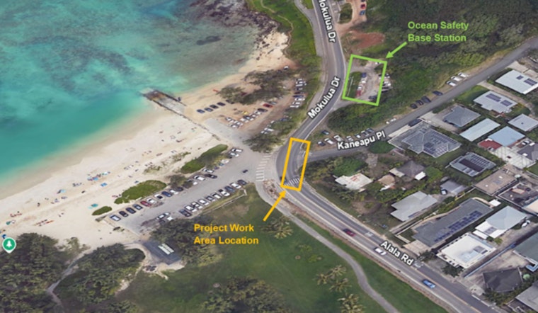 Daytime Construction at Kailua Beach Park Scheduled for Sewer Project, Local Traffic Advisory Issued