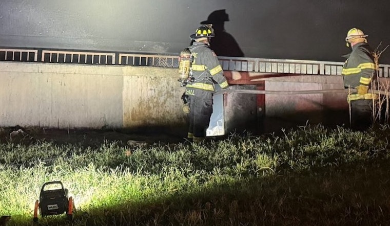 DC Fire and EMS Swiftly Extinguish Early Morning Debris Fire Under Whitehurst Freeway as Cause Remains Under Investigation