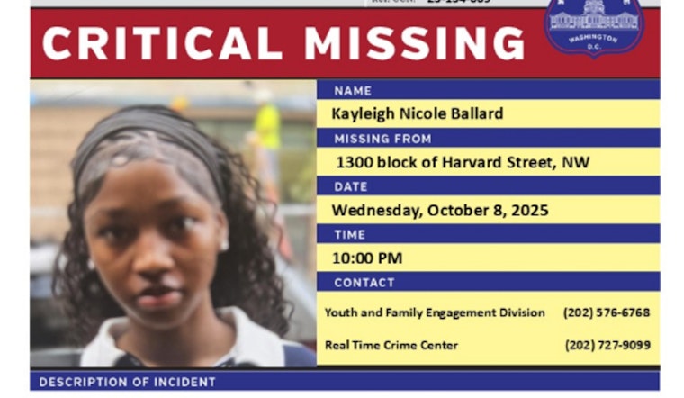DC Police Seek Public's Help in Finding Missing 15-Year-Old Girl Kayleigh Nichole Ballard