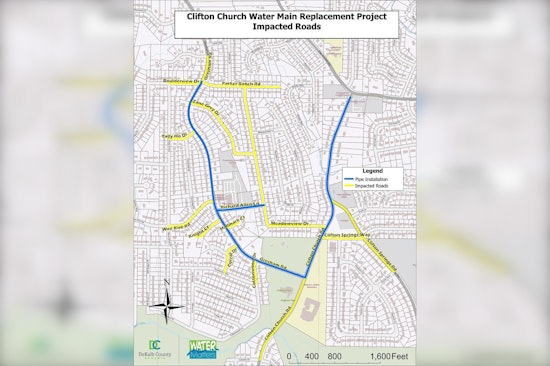 DeKalb County Launches Clifton Church Water Main Replacement to Enhance Water Supply Reliability