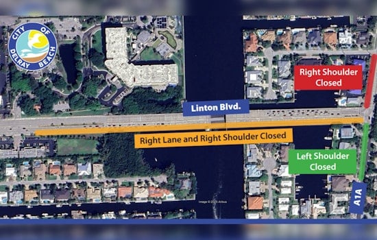 Emergency Sewer Main Repair to Affect Traffic at S Ocean Blvd and Linton Blvd