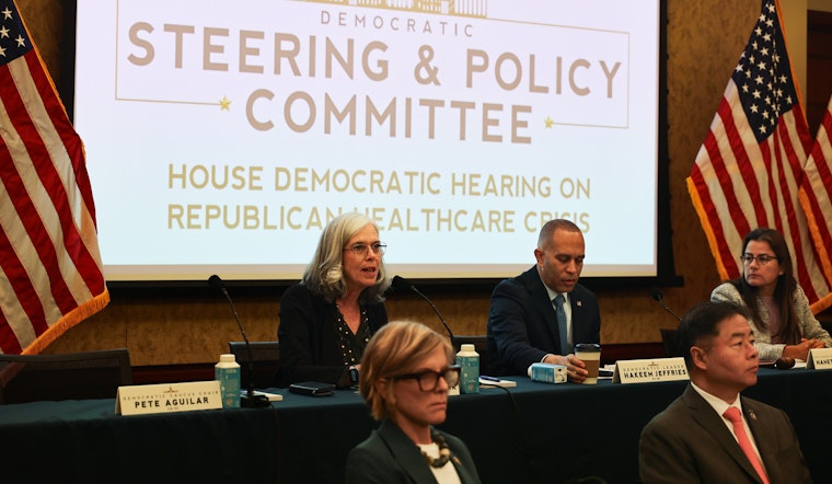 Democratic Whip Katherine Clark Accuses GOP of Heightening Health Insurance Crisis, Singles Out Rep. Mike Johnson for Criticisms