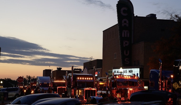 Denton's Downtown Square Roars with Peterbilt Parade Amidst Halloween Festivities