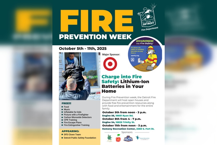 Detroit Fire Department Hosts Educational Fire Safety Event at Kemeny Recreation Center