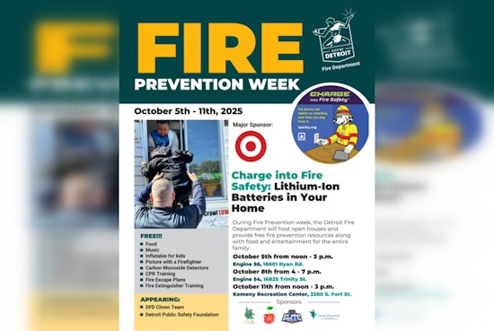 Detroit Fire Department Hosts Educational Fire Safety Event at Kemeny Recreation Center