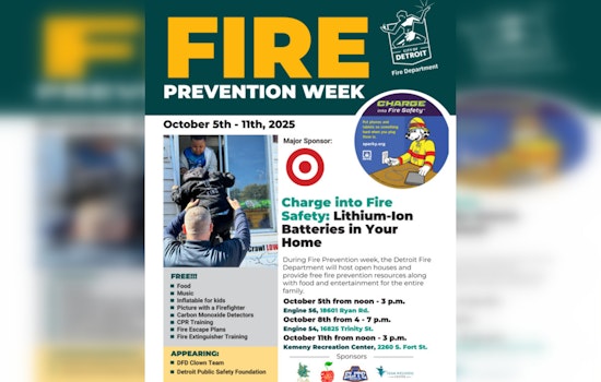 Detroit Fire Department Hosts Educational Fire Safety Event at Kemeny Recreation Center