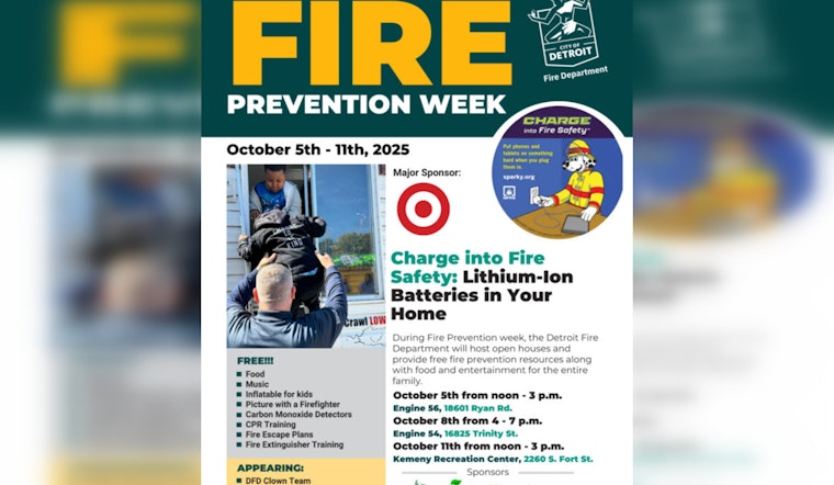 Detroit Fire Department Hosts Educational Fire Safety Event at Kemeny Recreation Center