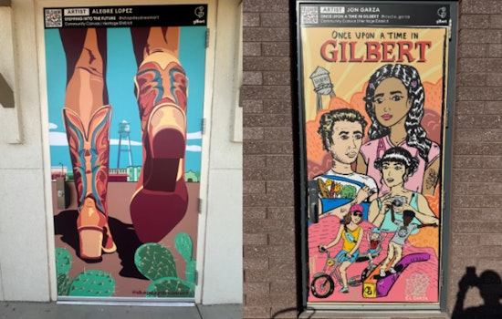 Downtown Gilbert Unveils New Door Art Exhibit in the Heritage District