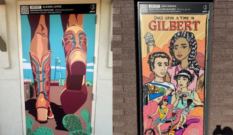 Downtown Gilbert Unveils New Door Art Exhibit in the Heritage District