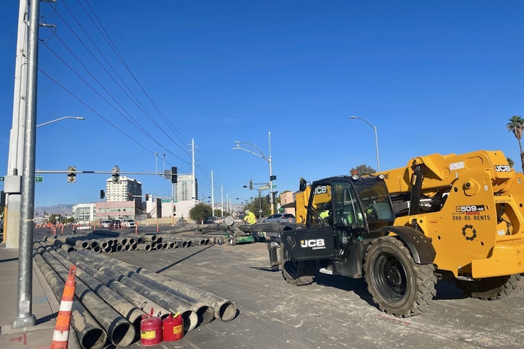 Downtown Las Vegas Drivers Face Slowdowns Amid Charleston Blvd Storm Drain Construction Project