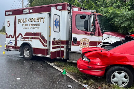 Driver Killed in Collision Involving Ambulance on Spirit Lake Road, Winter Haven, Polk County Fire Rescue Crew Injured