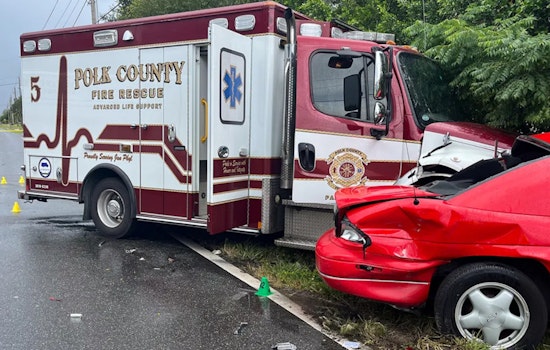 Driver Killed in Collision Involving Ambulance on Spirit Lake Road, Winter Haven, Polk County Fire Rescue Crew Injured