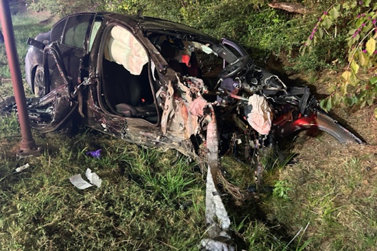 Driver Severely Injured as Car Splits in Half in Suspected Street Racing Crash in The Woodlands