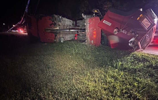 Dump Truck Overturns on Old Statesville Road Near Huntersville as Traffic Delays Ensue and No Injuries Reported