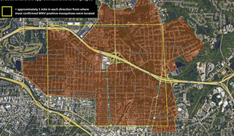 Durham County Health Department Announces Final Mosquito Spraying to Fight West Nile Virus