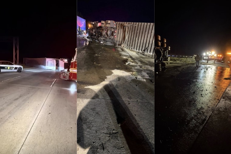 Early Morning 18-Wheeler Crash and Fuel Spill Snarl Traffic on I-485 in Charlotte