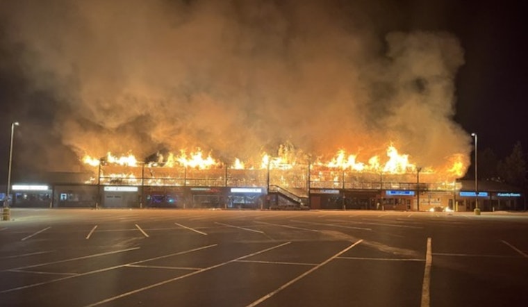 Early Morning Fire Causes Evacuations, Damages Businesses in Nederland's Caribou Village Shopping Center
