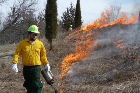 Eden Prairie Conducts Controlled Prairie Burns for Ecological Restoration
