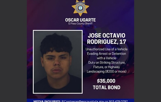 El Paso High-Speed Chase Ends with Crash and Arrests, 17-Year-Old Jose Rodriguez Faces Multiple Charges