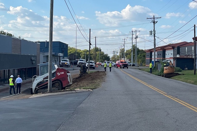 Emergency Crews Respond to Gas Leak, Prompting Road Closure on West College Street in Murfreesboro