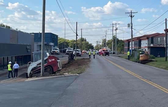 Emergency Crews Respond to Gas Leak, Prompting Road Closure on West College Street in Murfreesboro