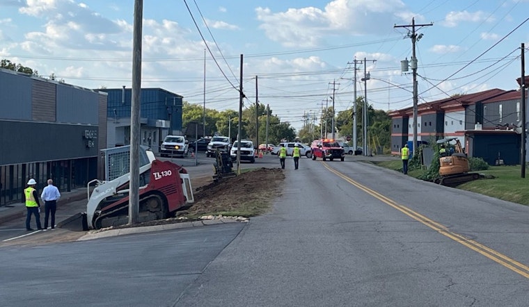 Emergency Crews Respond to Gas Leak, Prompting Road Closure on West College Street in Murfreesboro