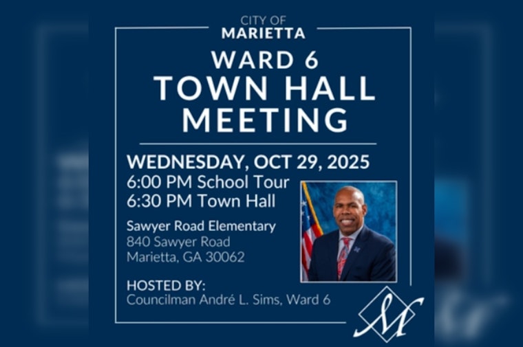 Engage with Councilman Sims at Ward 6 Town Hall Meeting in Marietta on October 29
