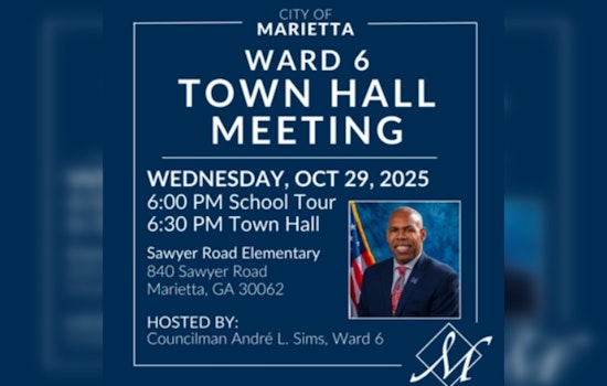 Engage with Councilman Sims at Ward 6 Town Hall Meeting in Marietta on October 29