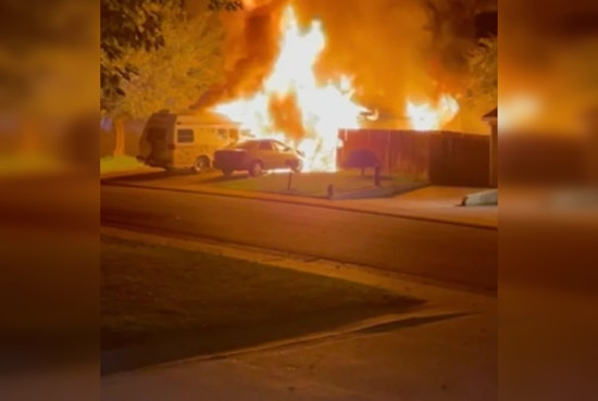 Family of Five Evacuated as Firefighters Tackle Overnight Blaze in Orangevale Home