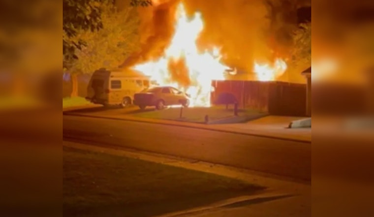 Family of Five Evacuated as Firefighters Tackle Overnight Blaze in Orangevale Home