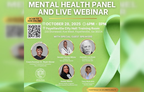 Fayetteville to Host Mental Health Panel on ADHD, Empowering Awareness and Support