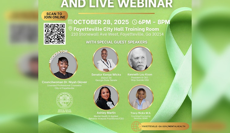 Fayetteville to Host Mental Health Panel on ADHD, Empowering Awareness and Support