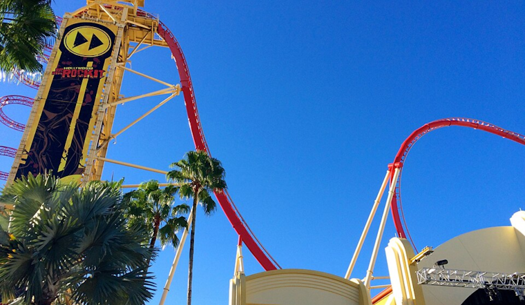 Fire Breaks Out on Defunct Hollywood Rip Ride Rockit Tracks at Universal Studios Orlando