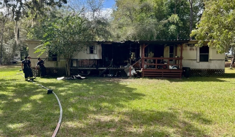 Floral City Mobile Home Destroyed by Electrical Fire as Citrus County Officials Stress Importance of Fire Safety Measures