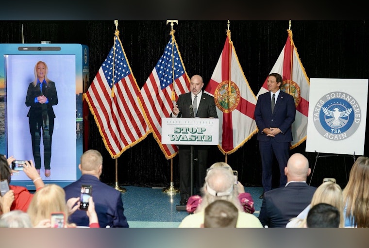 Florida Governor Criticizes Jacksonville's Holographic Greeting While Mayor Deegan Defends Fiscal Innovations