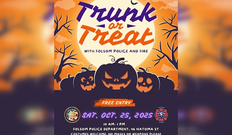 Folsom Police and Fire Departments Host Safe Trunk-or-Treat Event for Local Families