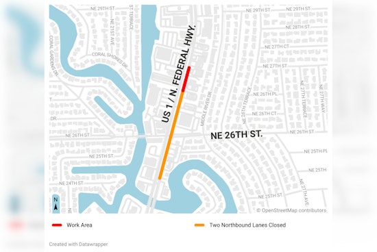 Fort Lauderdale Crews Successfully Repair Water Service Line, Reopen Federal Highway to Traffic