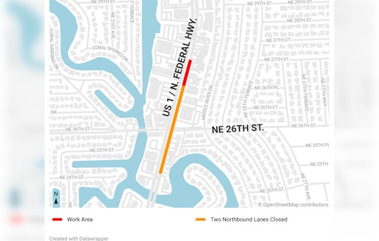Fort Lauderdale Crews Successfully Repair Water Service Line, Reopen Federal Highway to Traffic