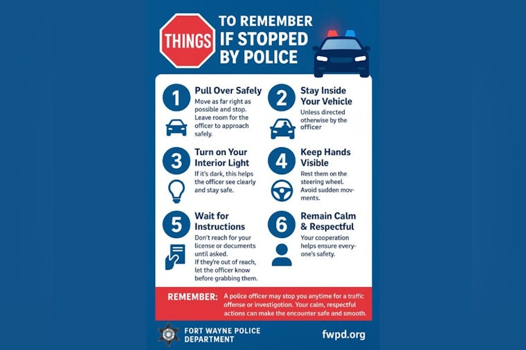 Fort Wayne Police Issue Safety Guidelines for Public During Traffic Stops
