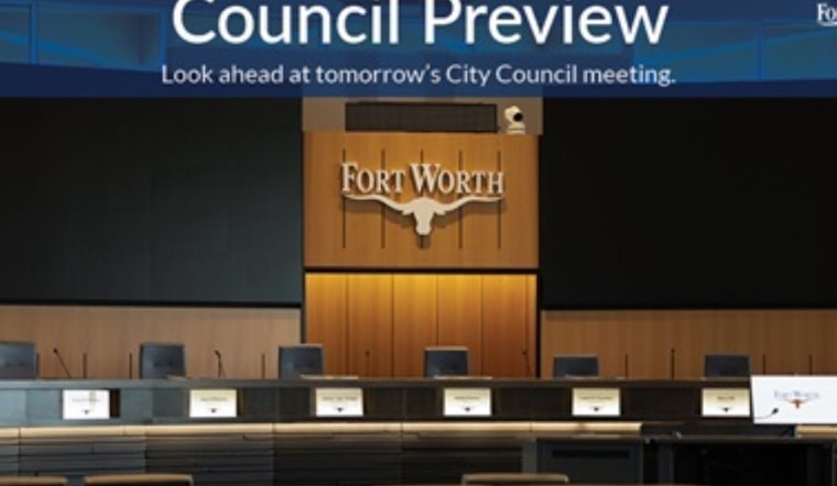 Fort Worth City Council to Tackle Infrastructure and Ordinances in Upcoming Meeting