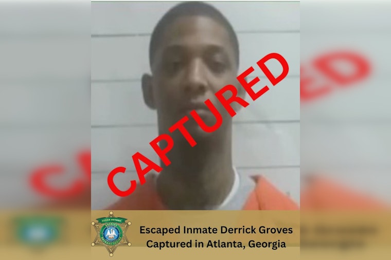 Fugitive Inmate Derrick Groves Captured in Atlanta After Multi-Agency Manhunt