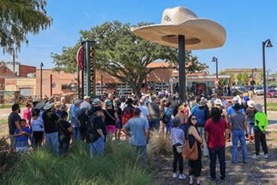 Garland Unveils "Big Hat" Sculpture Celebrating Its Cowboy Hat Heritage and Earned Title of Texas' Cowboy Hat Capital