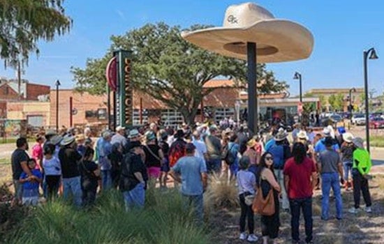 Garland Unveils "Big Hat" Sculpture Celebrating Its Cowboy Hat Heritage and Earned Title of Texas' Cowboy Hat Capital