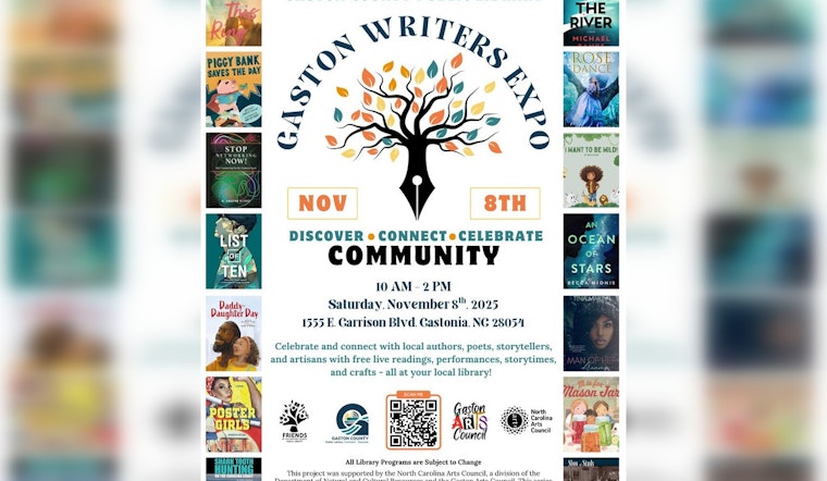 Gaston Writers Expo to Spotlight Local Creativity in Gastonia with Free Public Event