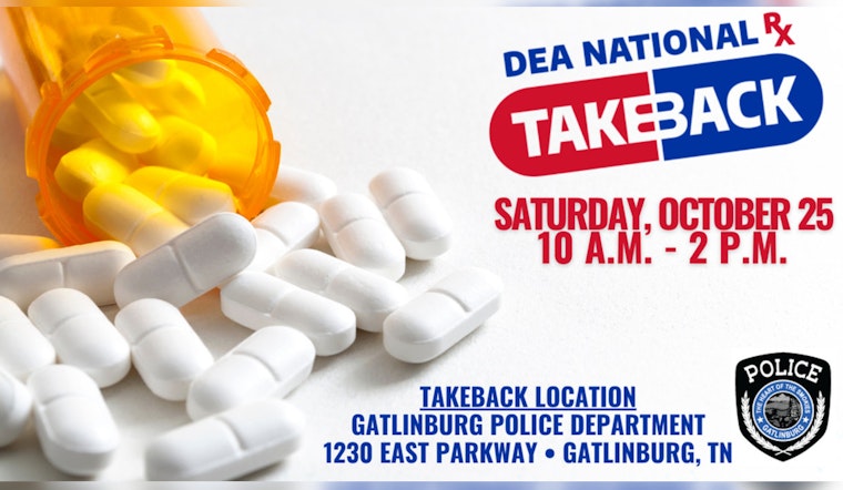Gatlinburg Joins National Effort to Curb Drug Abuse with Prescription Takeback Event